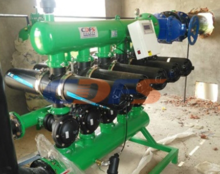 叠片过滤器安装现场