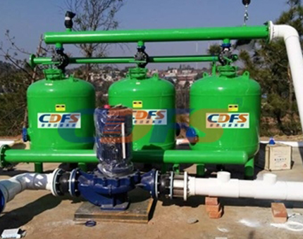 浅层介质过滤器安装现场