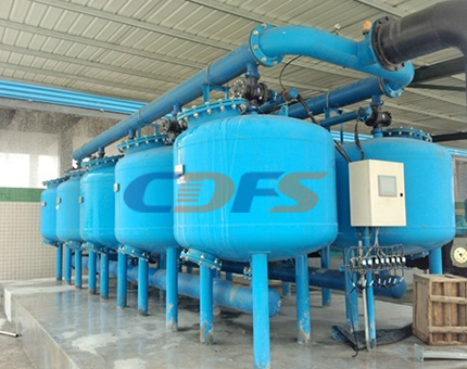 深层介质过滤器安装现场